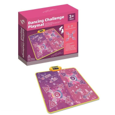 Танцювальний килимок YQ 3320 (16) звук, підсвітка, музика, рівні складності та режими гри, розмір 90х102 см, в коробці