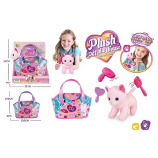 Тваринка в сумці  DR 5140 (48/2) “Кошеня”, висота: 17 см, сумка-переноска, пластикові очі, аксесуари, в коробці