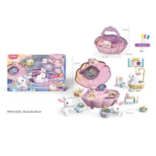 Тваринка з аксесуарами QL 073-2 (18) “Ванна кімната“, помпова подача води, унітаз, раковина, вантуз, нагрівач води, 2 ванни, маркер, в коробці