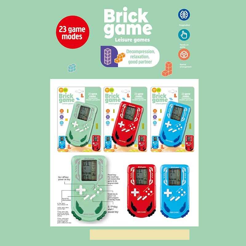 Тетрис 158 C-9 (240/2) 3 кольори, 23 гри, звук, на листі, ВИДАЄТЬСЯ ТІЛЬКИ МІКС ВИДІВ Тетрис 158 C-9 (240/2) 3 кольори, 23 гри, звук, на листі, ВИДАЄТЬСЯ ТІЛЬКИ МІКС ВИДІВ