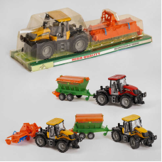 Трактор 1 055 А / 5055 А / 6066 А / 4055 А (30) 4 види, з причепом, інерція, рухливі деталі, в слюді