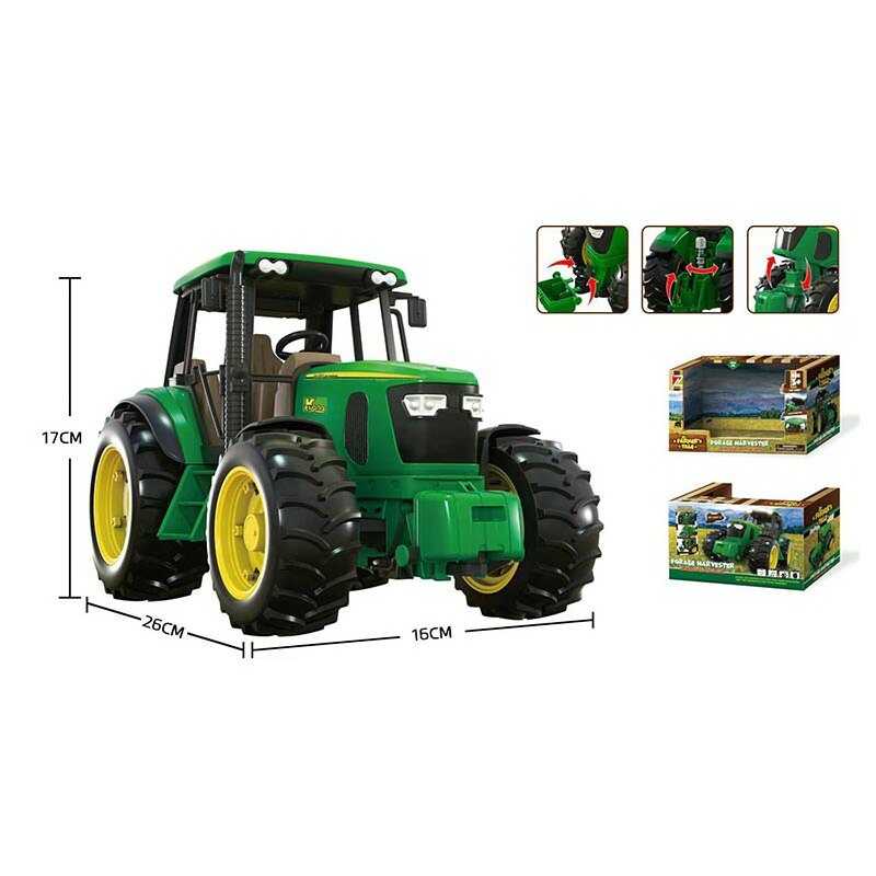 Трактор 550-1 S (12) звук, підсвічування, гумові колеса, відкрита кабіна, рухливі частини, в коробці Трактор 550-1 S (12) звук, підсвічування, гумові колеса, відкрита кабіна, рухливі частини, в коробці