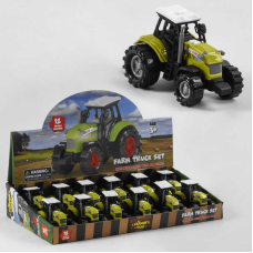 Трактор 550-11 Р (24) ЦІНА ЗА 12 ШТУК В БЛОЦІ, на батарейках, підсічування корпуса, звук роботи техніки, в коробці