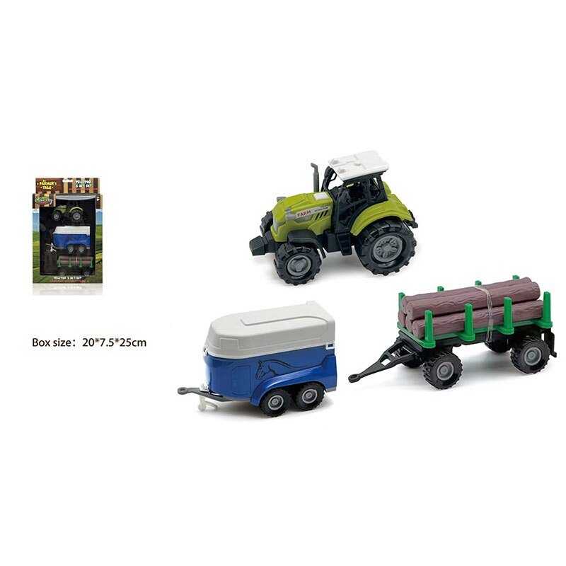 Трактор 550-29 P (48/2) звук, підсвітка, причепи, в коробці