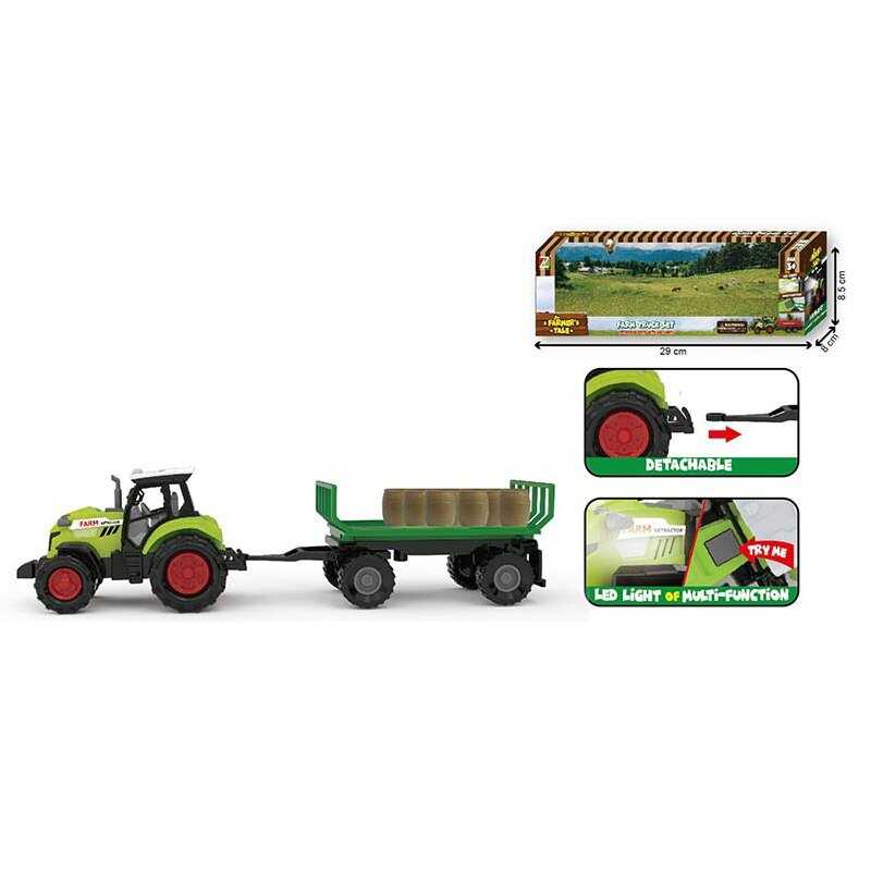 Трактор 550-9 P (120/2) звук, підсвічування, причеп, вантаж, в коробці Трактор 550-9 P (120/2) звук, підсвічування, причеп, вантаж, в коробці