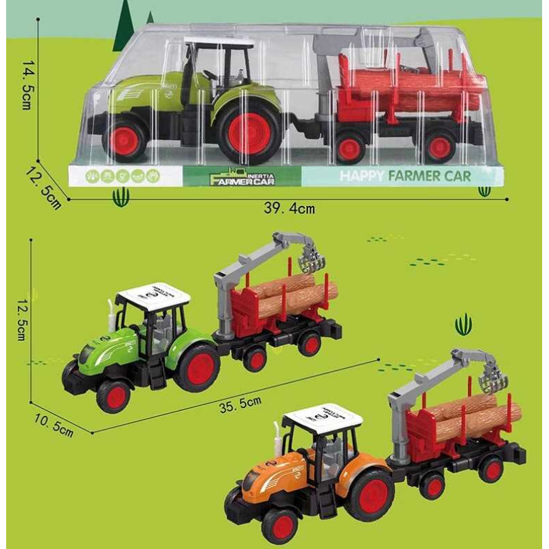 Трактор 727-26 (48/2) 2 види, інерція, знімний причіп, в слюді