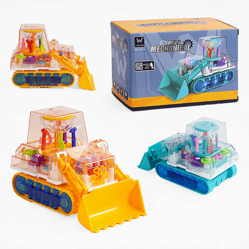 Трактор 9814 (72/2) 2 кольори, звук, підсвічування, колесо вільного ходу, в коробці