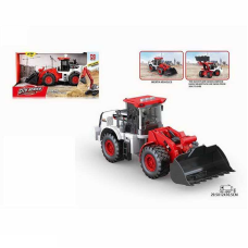 Трактор RJ 3382 B (24/2) на батарейках, підсвітка, звук, інерція, довжина 30 см, рухомі деталі, в коробці