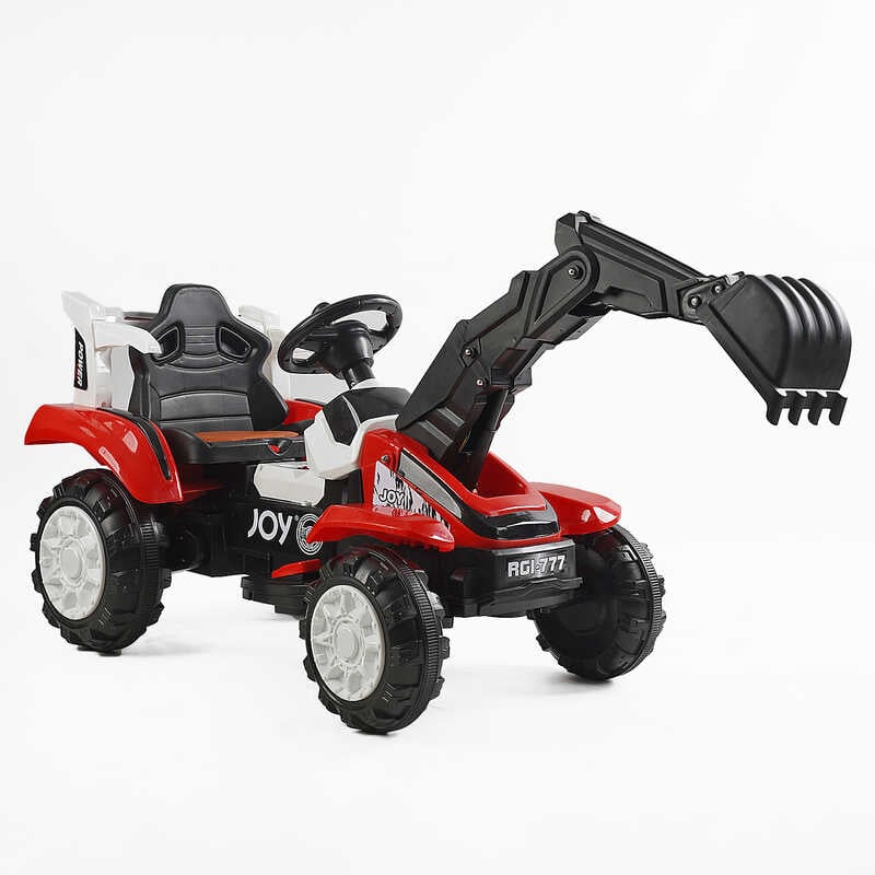 Трактор електричний JOY Т-29571 (1) двигун 25W, акумулятор 6V, USB-роз’єм, музика, звуки, регулювання гучності, рухомий ківш, підсвічування, в коробці Трактор електричний JOY Т-29571 (1) двигун 25W, акумулятор 6V, USB-роз’єм, музика, звуки, регулювання гучності, рухомий ківш, підсвічування, в коробці