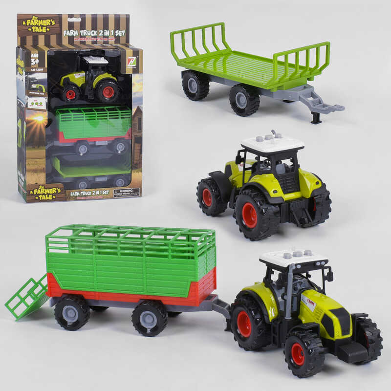 Трактор з причіпом 550-18 E (24) інерція, світло, звук, в коробці