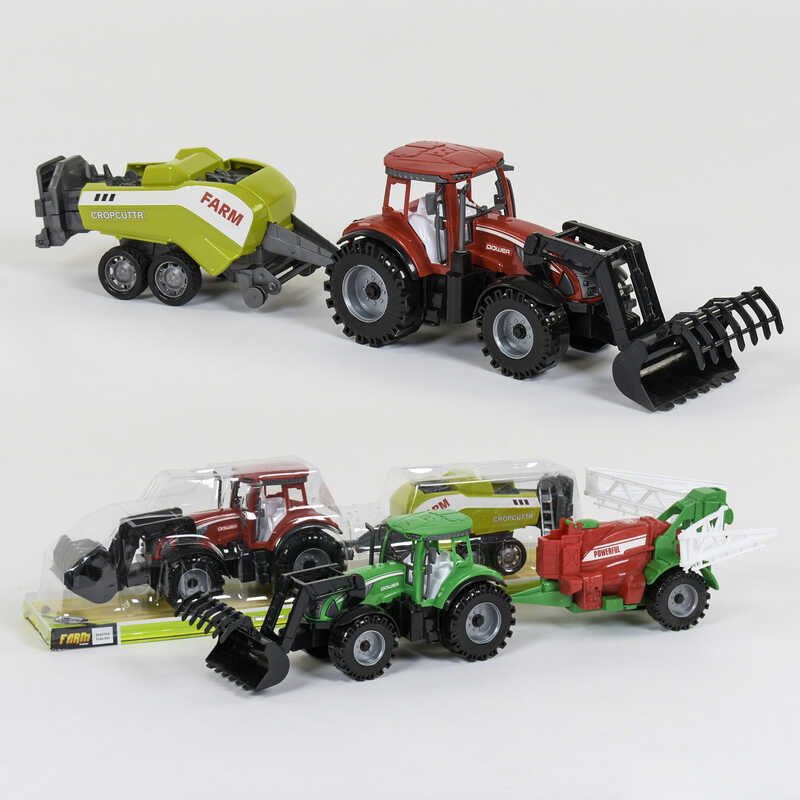 Трактор з причепом 0488-404 / 0488-405 (36/2) інерція, 2 види, в слюді