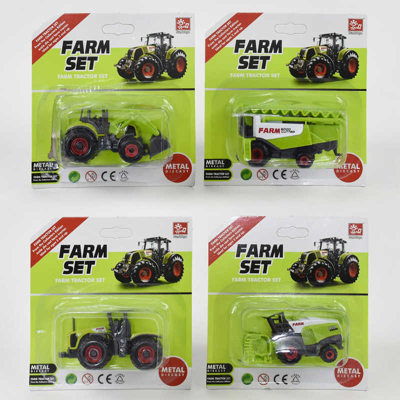 Трактор металопластик SQ 82011-2 (504/2) 4 види, 1шт на листі, ВИДАЄТЬСЯ ТИЛЬКИ МІКС ВИДІВ Трактор металопластик SQ 82011-2 (504/2) 4 види, 1шт на листі, ВИДАЄТЬСЯ ТИЛЬКИ МІКС ВИДІВ