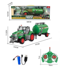 Трактор на радіокеруванні QH 205-3 (24) причеп, підсвічування, акум. 3,7 V, пульт 27 Mhz, масштаб 1:24, в коробці
