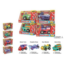 Транспорт B 2407 (120) 4 види, розбирається на деталі, викрутка, в коробці, ВИДАЄТЬСЯ ТІЛЬКИ МІКС ВИДІВ