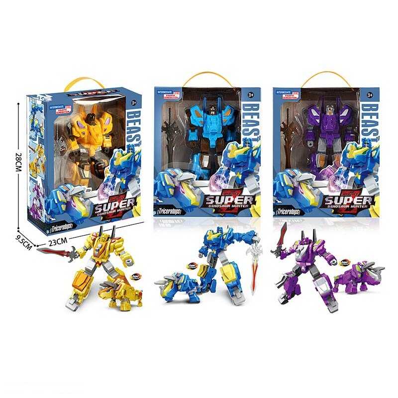 Трансформер 038 (72) 3 види, перетворюється на динозавра, зброя, в коробці, ВИДАЄТЬСЯ МІКС ВИДІВ