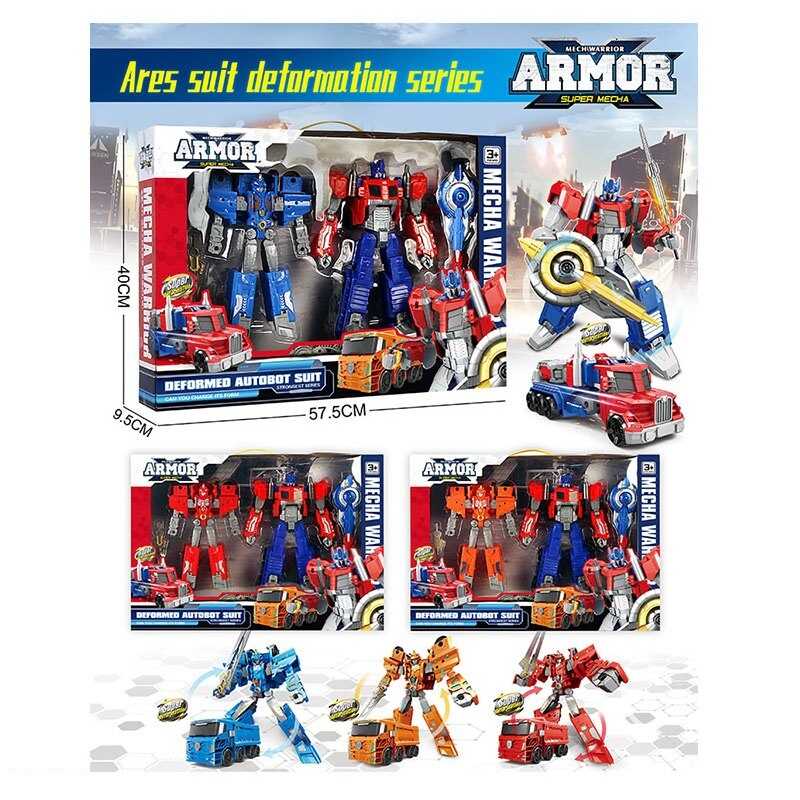 Трансформер 051 (18) 3 види, 2 штуки, висота - 27,5 см, рухомі деталі, шарнірне з“єднання суглобів, аксесуари, в коробці, ВИДАЄТЬСЯ ТІЛЬКИ МІКС ВИДІВ