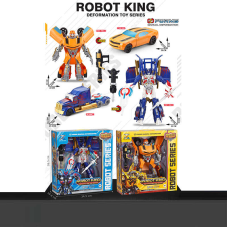 Трансформер 0754-11 (24) 2 види, кінцівки обертаються, зброя, пластикові колеса, в коробці