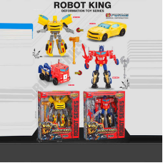 Трансформер 0754-15 (36) 2 види, кінцівки обертаються, зброя, пластикові колеса, в коробці