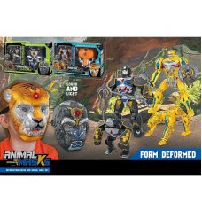 Трансформер 168-29 (36/2) 2 види, маска на резинці, підсвічування, звукові ефекти, шарнірні кінцівки, зброя, в коробці