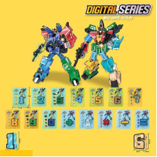 Трансформер 188-181 Y (420/2) 12 видів, цифри, машини, на листі, ВИДАЄТЬСЯ ТІЛЬКИ МІКС ВИДІВ