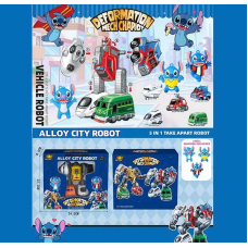 Трансформер 1986-210 (48)5 машинок, металопластик, інерційні механізми, гумові шини, рухливі елементи, фігурки героїв, в коробці