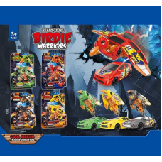 Трансформер 339-53 (96/2) 4 види, висота пташки 14 см, пластикові колеса, на листі, ВИДАЄТЬСЯ ТІЛЬКИ МІКС ВИДІВ