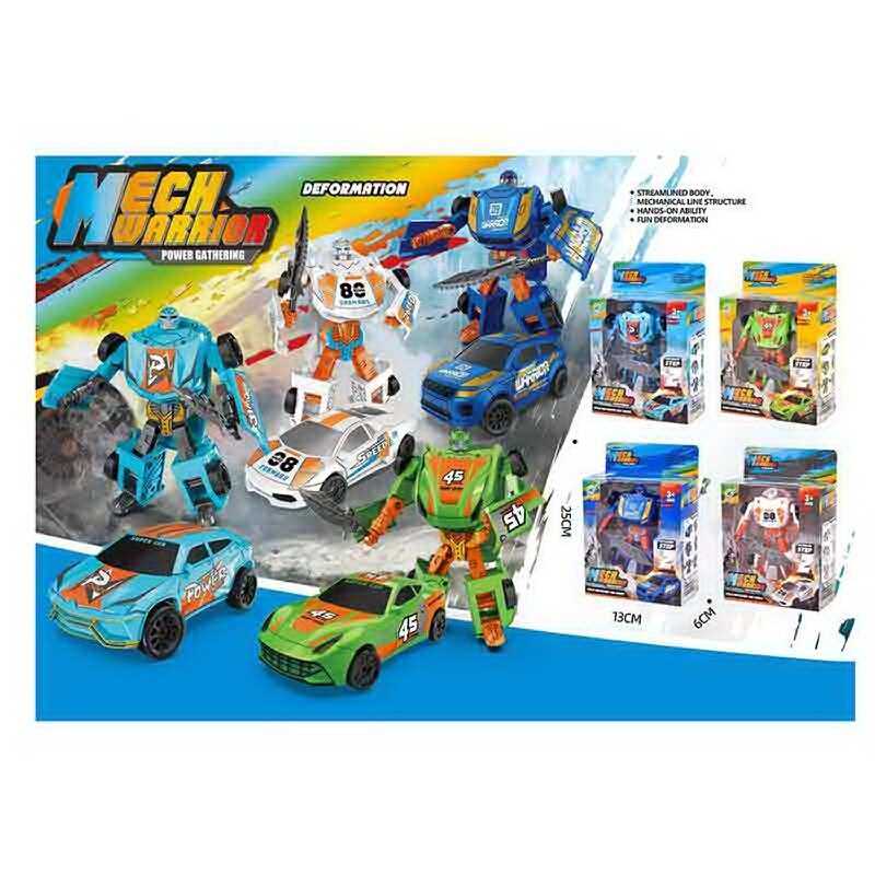 Трансформер 39-92 (144/2) 4 види, висота 12 см, зброя, пластикові колеса, в коробці, ВИДАЄТЬСЯ ТІЛЬКИ МІКС ВИДІВ