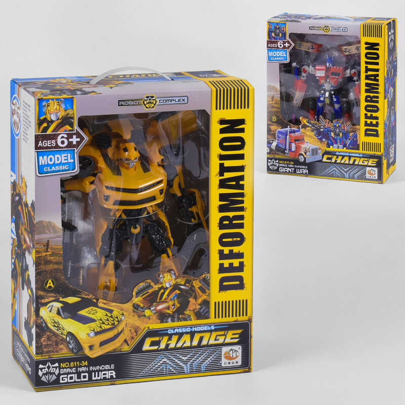 Трансформер 611-34 (18/2) 2 види, в коробці