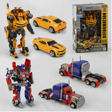 Трансформер 611-35 (12/2) 2 види, світло, звук, в коробці