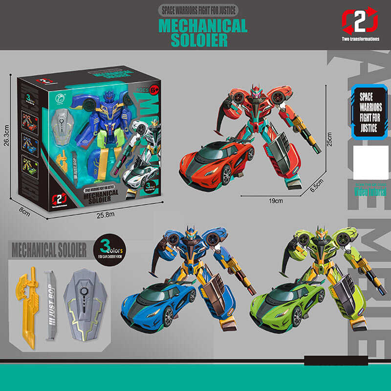 Трансформер 908-13 B (48/2) 3 кольори, зброя, в коробці, ВИДАЄТЬСЯ ТІЛЬКИ МІКС ВИДІВ