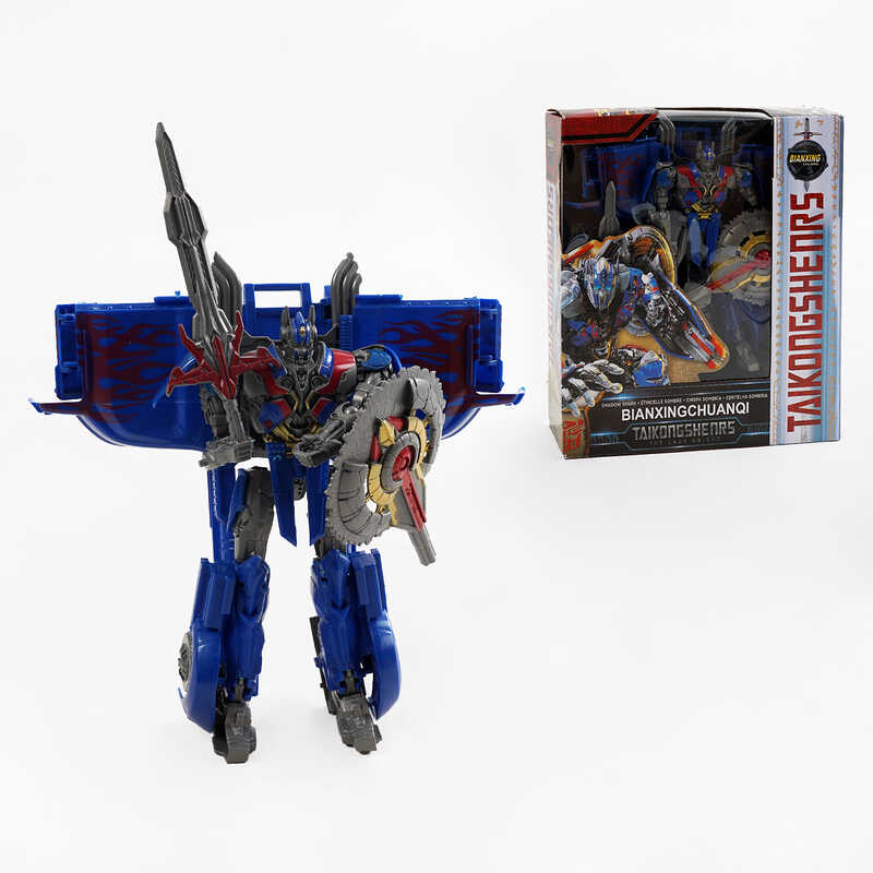 Трансформер D 591-3 (60/2) висота 21см, меч, двостороння сокира, в коробці