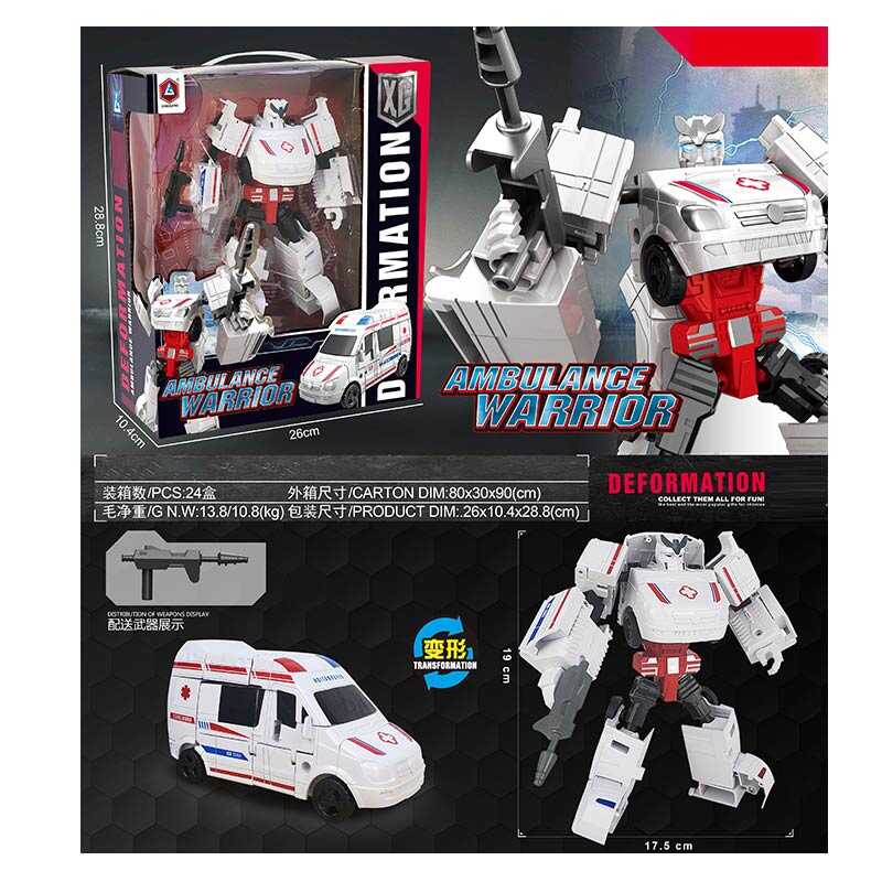 Трансформер HD 76 (24/2) “Ambulance warrior“, аксесуари, в коробці