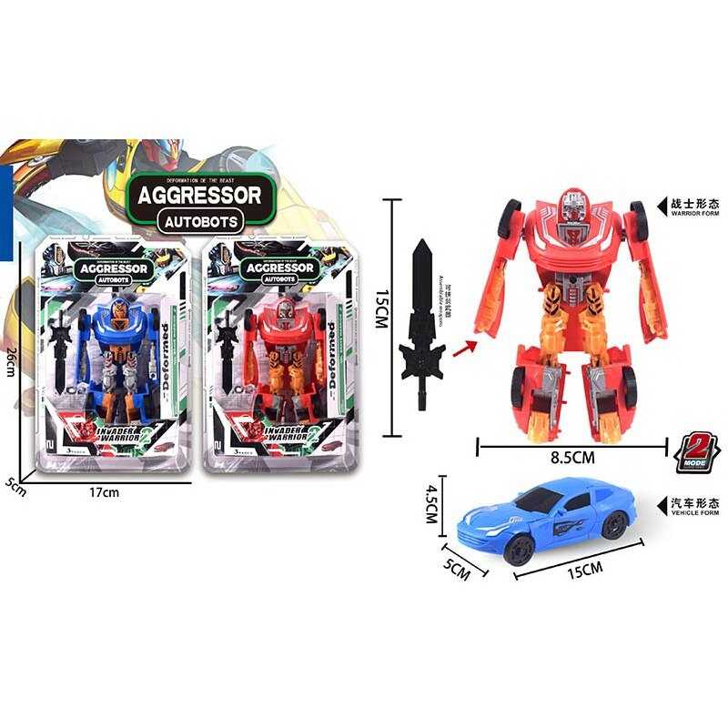 Трансформер HF 8844 AB (144/2) “Invader Warrior“, 2 види, аксесуари, на листі