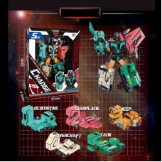 Трансформер K 8 G 339-7 (24) 5 трансформерів, спецтехніка, цифри, в коробці