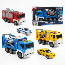 Трейлер WY 832 А / WY 832 В / WY 832 С (18) 3 види, світло, звук, в коробці, ВИДАЄТЬСЯ ТІЛЬКИ МІКС ВИДІВ