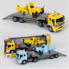 Трейлер з літаком WY 571 E-F (18) інерція, світло, звук, в коробці