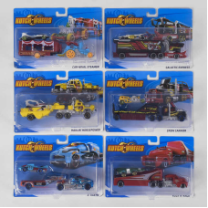 Трейлер з машинкою T-G 868-1 (216/2) 6 видів, металопластик, на листі