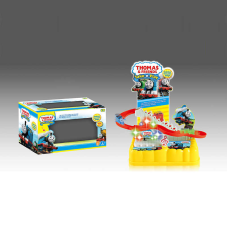 Трек 0912-5 (96/2) “Паровозик”, підіймач на батарейках, музика, підсвітка, 3 фігурки, автоматичний підіймач, в коробці