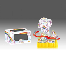 Трек 0912-7 (96/2) “Єдинороги”, підіймач на батарейках, музика, підсвітка, 3 фігурки, автоматичний підіймач, в коробці