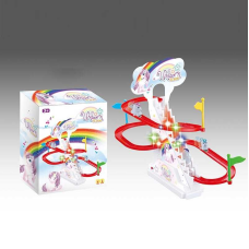 Трек 1112-7 (120/2) автоматичний підіймач, звуки, мелодія, підсвічування, 3 машинки, в коробці