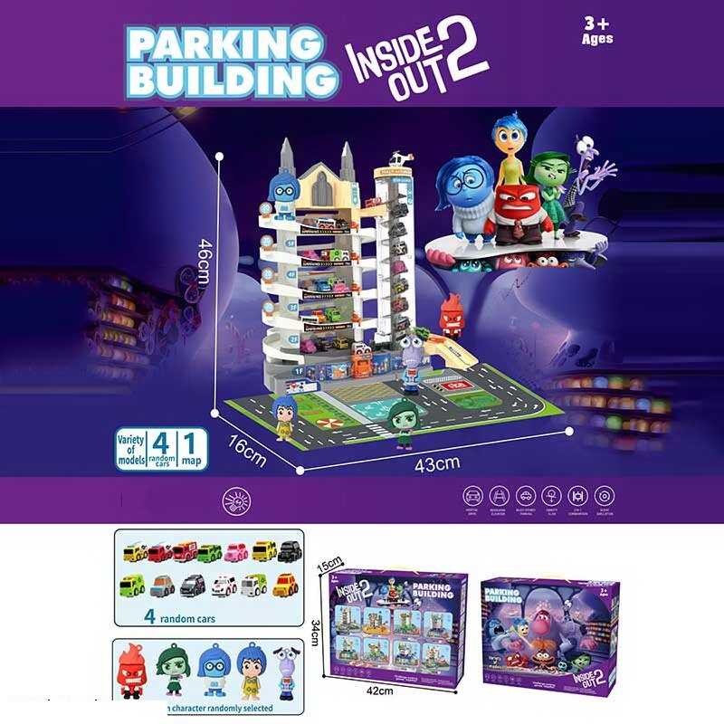 Трек 2023-29 (12) 5 рівнів, 4 машинка, 2 герої, підсвічування, автоматичний підіймач, в коробці