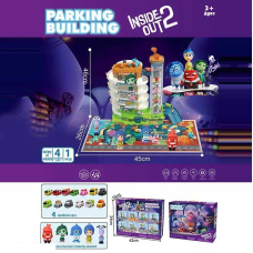 Трек 2023-31 (12) 5 рівнів, 4 машинка, 2 герої, підсвічування, мелодія, автоматичний підіймач, в коробці