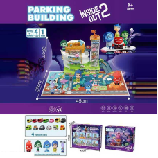 Трек 2023-34 (12) 3 рівні, 4 машинка, 2 герої, підсвічування, мелодія, автоматичний підіймач, в коробці