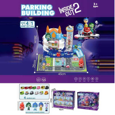 Трек 2023-35 (12) 3 рівні, 4 машинки, 2 герої, підсвічування, мелодія, автоматичний підіймач, в коробці