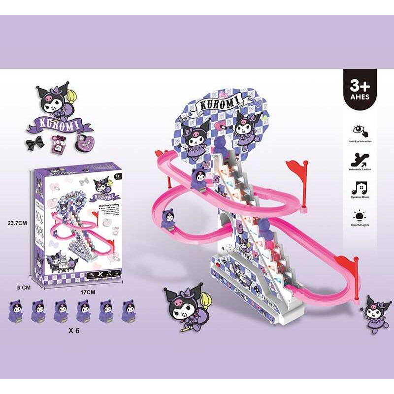 Трек 3320 (96) на батарейках, автоматичний підйомник, підсвітка, музика, герої, в коробці