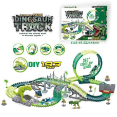  Трек 365 (18/2) світло, дино майданчик, 193 елементи, довжина треку 395 см, аксесуари, в коробці