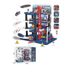 Трек 652 J43 (10/2) трирівневий, масштаб - 1:64, механічний ліфт, спіральні траси, 3 металопластикові машинки, аксесуари, наліпки, в коробці