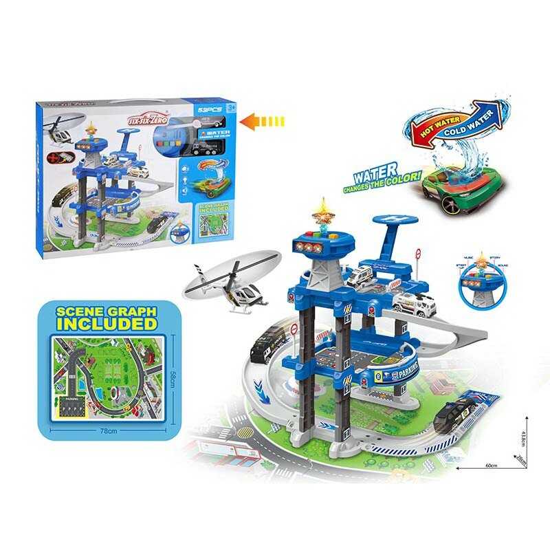 Трек 660 А-304 (18/2) 3 поверхи, 2 машинки, 1 машинка змінює колір, світло, звук, у коробці Трек 660 А-304 (18/2) 3 поверхи, 2 машинки, 1 машинка змінює колір, світло, звук, у коробці