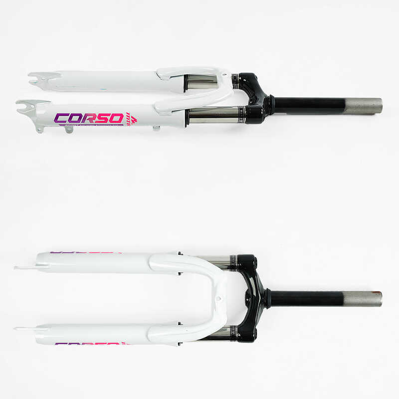 Вилка велосипедна амортизаційна 24693 “PRIMARY“ (10) матеріал сталь, 38мм, без перемикача