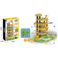 Трек 660 А-330 (16/2) 5 поверхів, 2 спецтехніки, вертоліт, автоматичний підйомник, світло, звук, аксесуари, в коробці